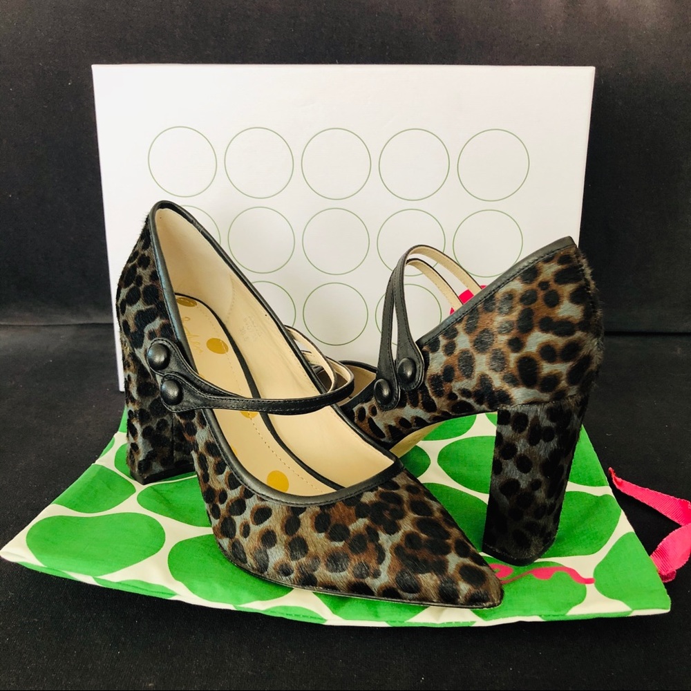 Boden Pointed Animal Print Mary Jane